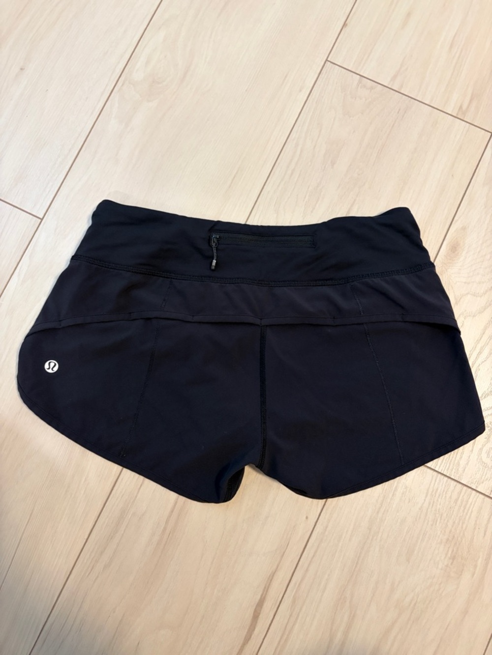 Lululemon Black Women's Athletica Shorts with Zipper Pocket